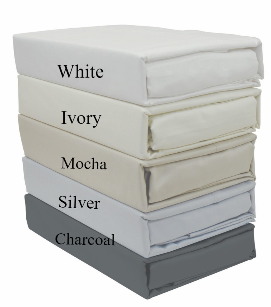 Deluxe Got To Be Cotton - 100 Percent Cotton Sateen Sheet Sets - White - SINGLE image 2